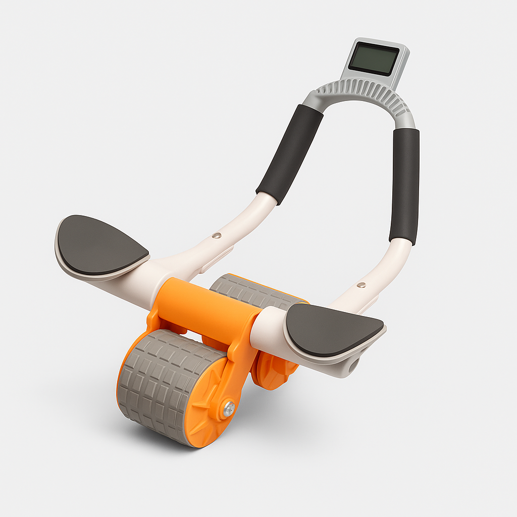 Rueda abdominal de rebote con soporte para codos