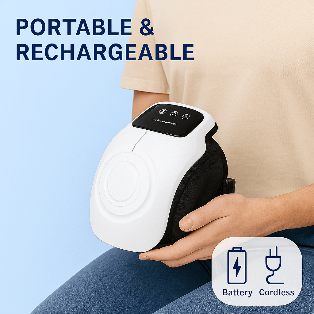 Masajeador de rodillas con compresas calientes de fisioterapia