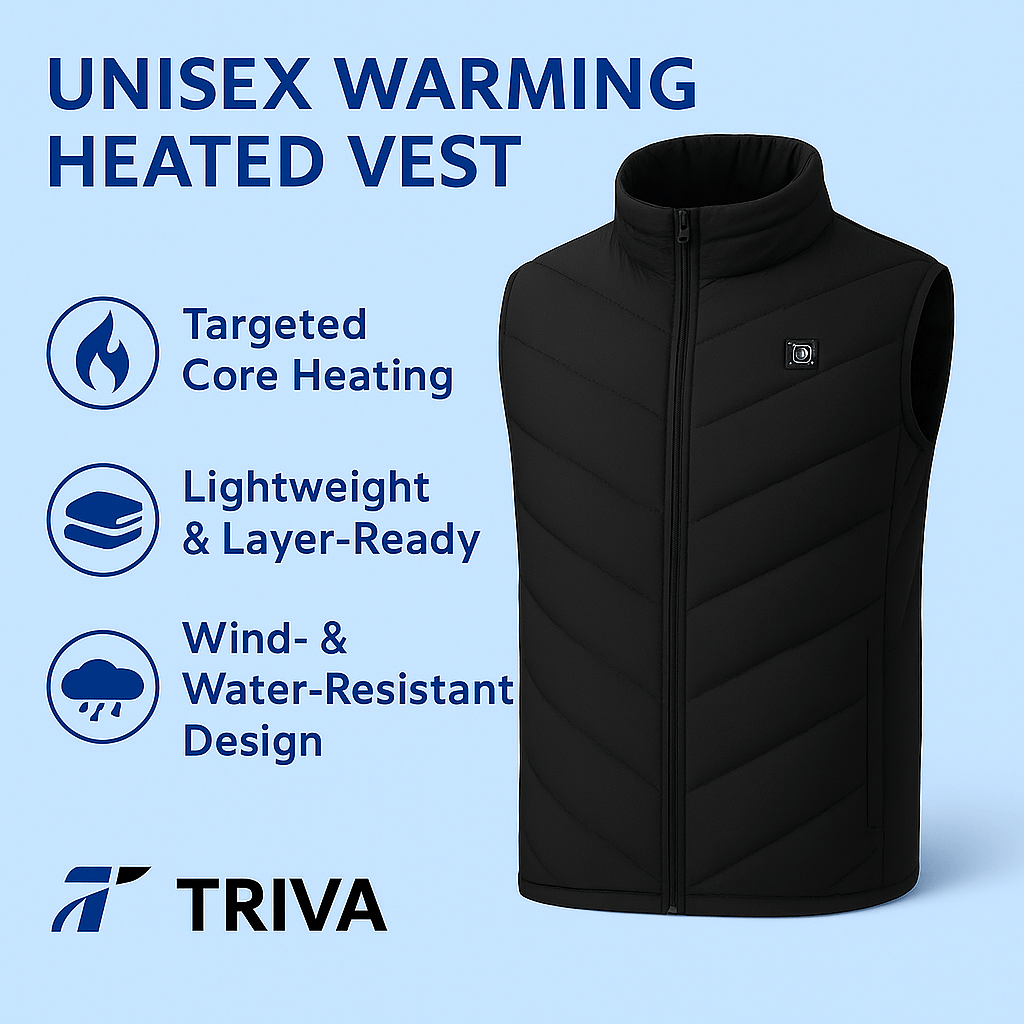 Gilet chauffant unisexe
