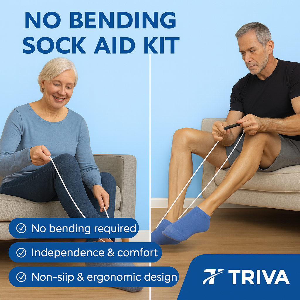 Kit d'aide à l'enfilage des chaussettes sans se plier