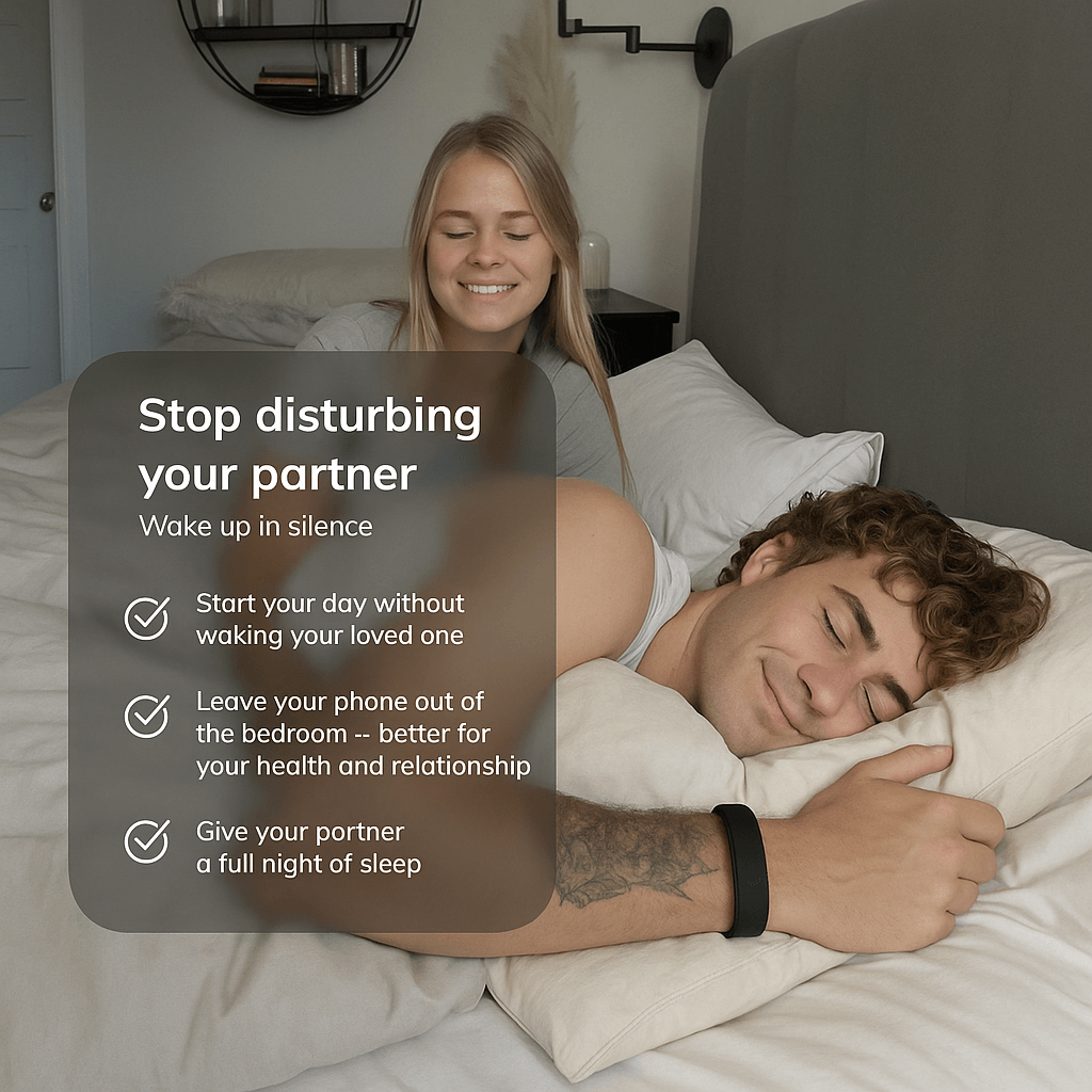 Smart Clock Bracelet With Vibration Alarm Reminder