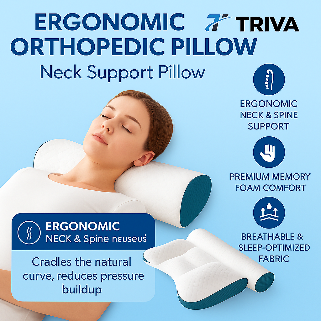 Almohada ortopédica ergonómica para el cuello
