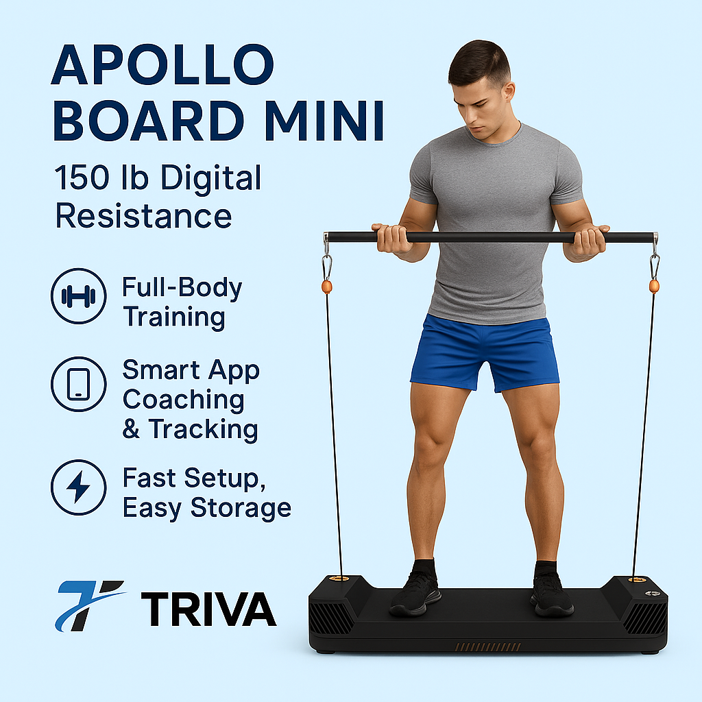 Apollo Board Mini: máquina de cable inteligente para gimnasio en casa con resistencia de 150 lb