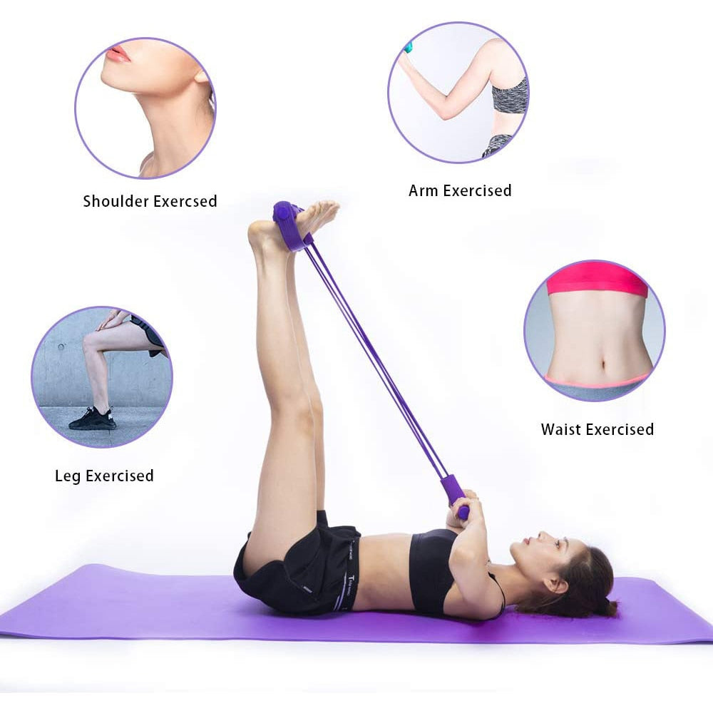 Bandes élastiques de résistance multifonctions pour abdominaux