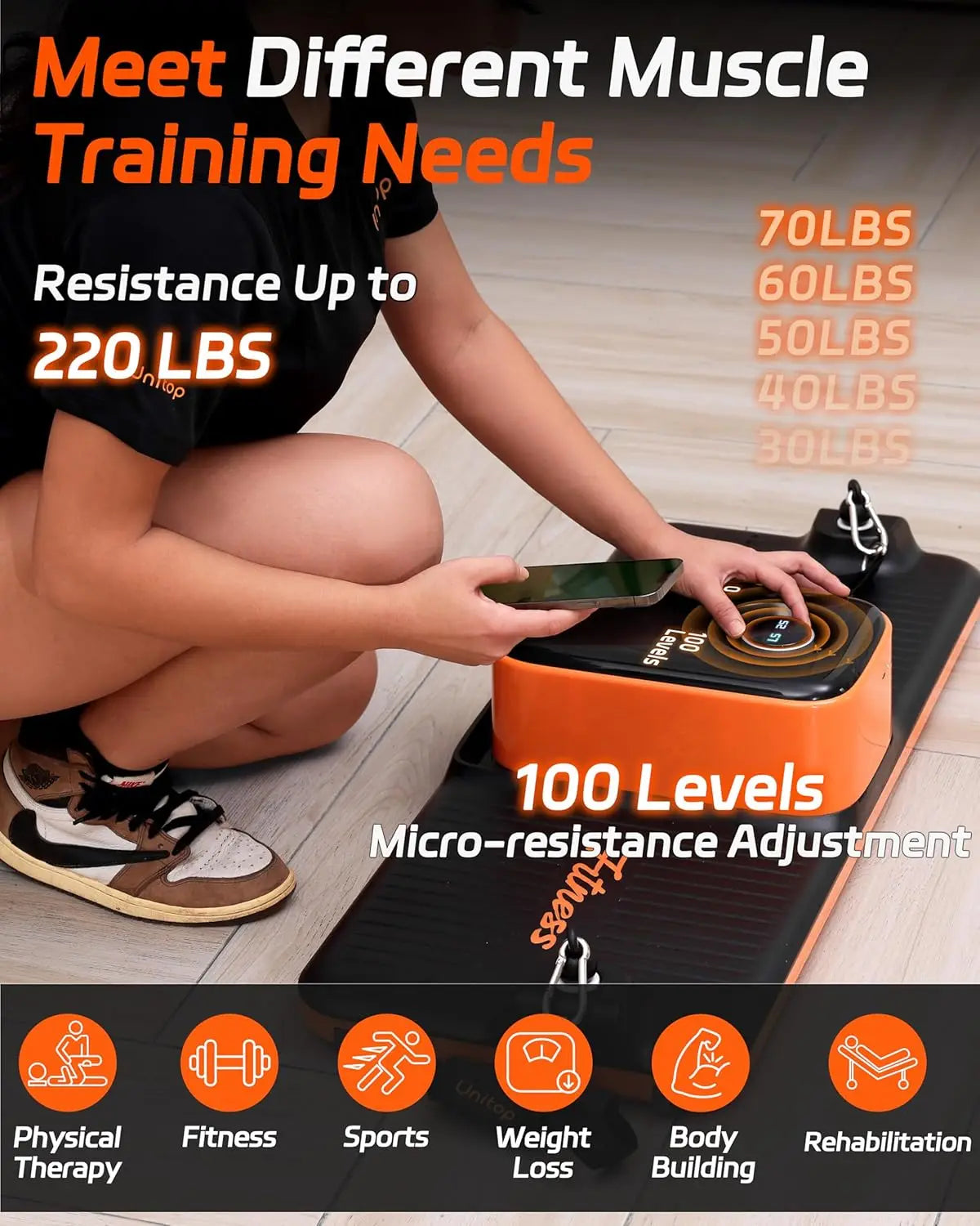 Máquina de cable para entrenamiento en el gimnasio