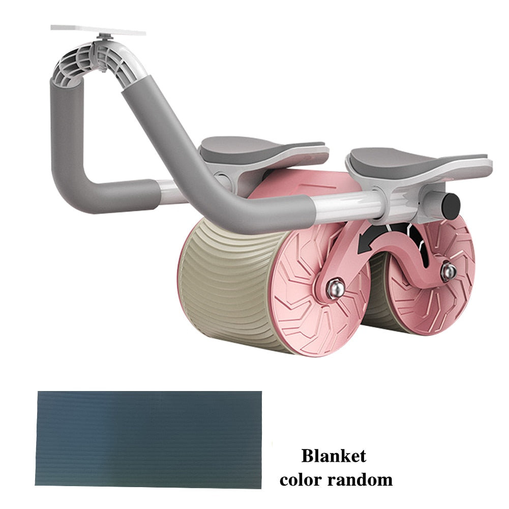 Rueda abdominal de rebote con soporte para codos