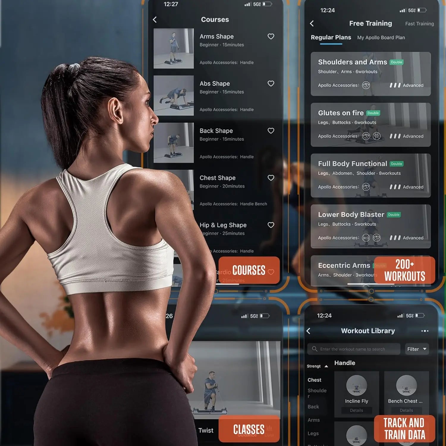 Apollo Board Mini: máquina de cable inteligente para gimnasio en casa con resistencia de 150 lb