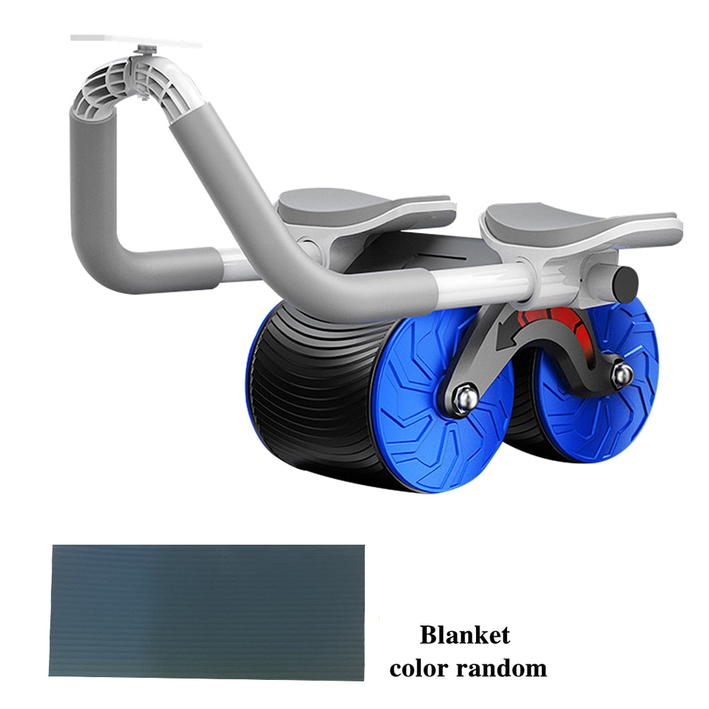 Rueda abdominal de rebote con soporte para codos
