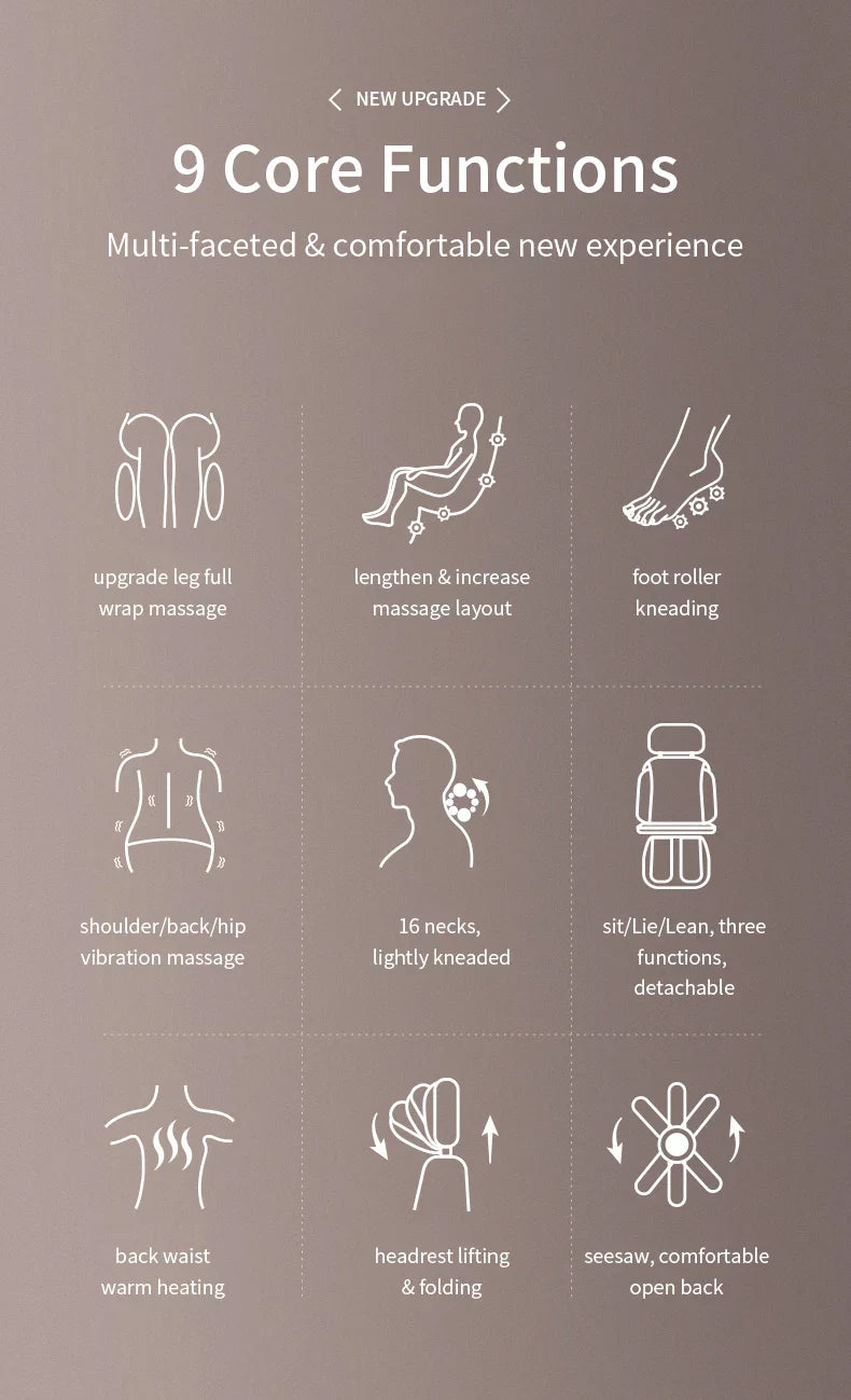 Fauteuil de massage électrique complet amélioré