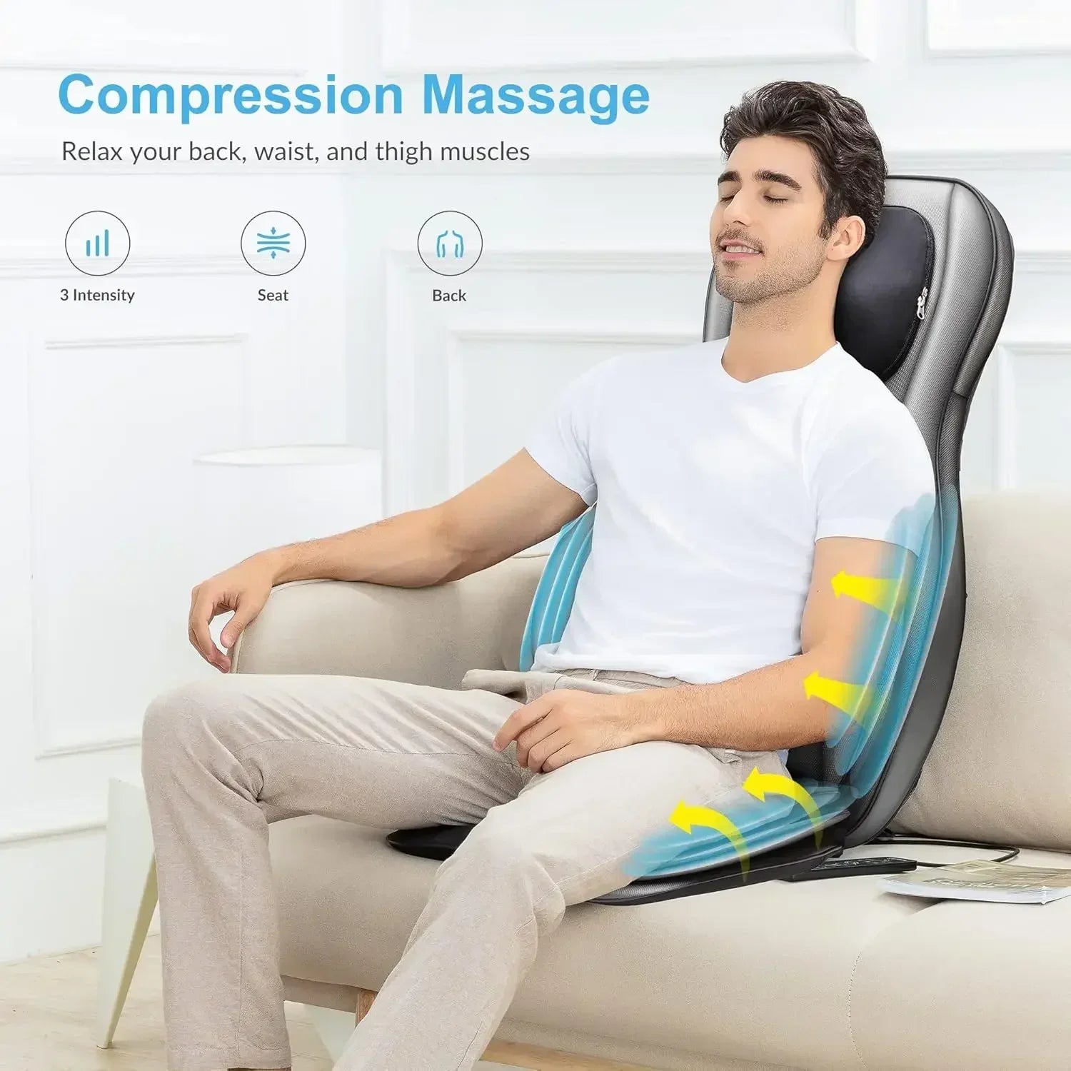 Masajeador de cuello y espalda Shiatsu con calor