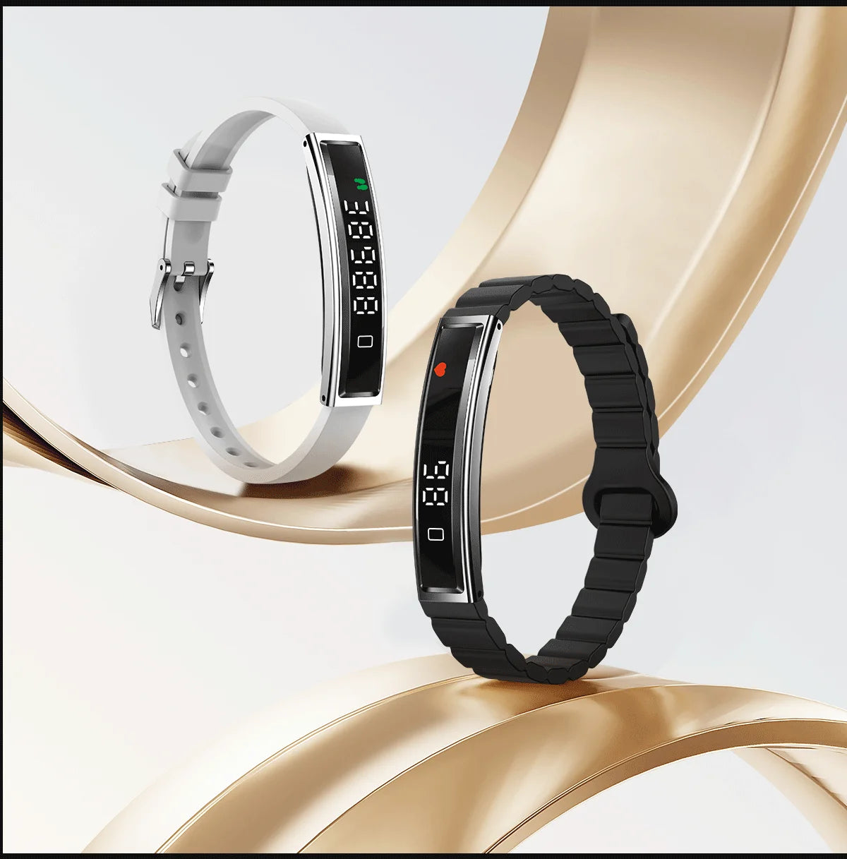 Ultra-Slim Smartwatch-Style Fitness Bracelet — HRV, SpO₂ & Sleep