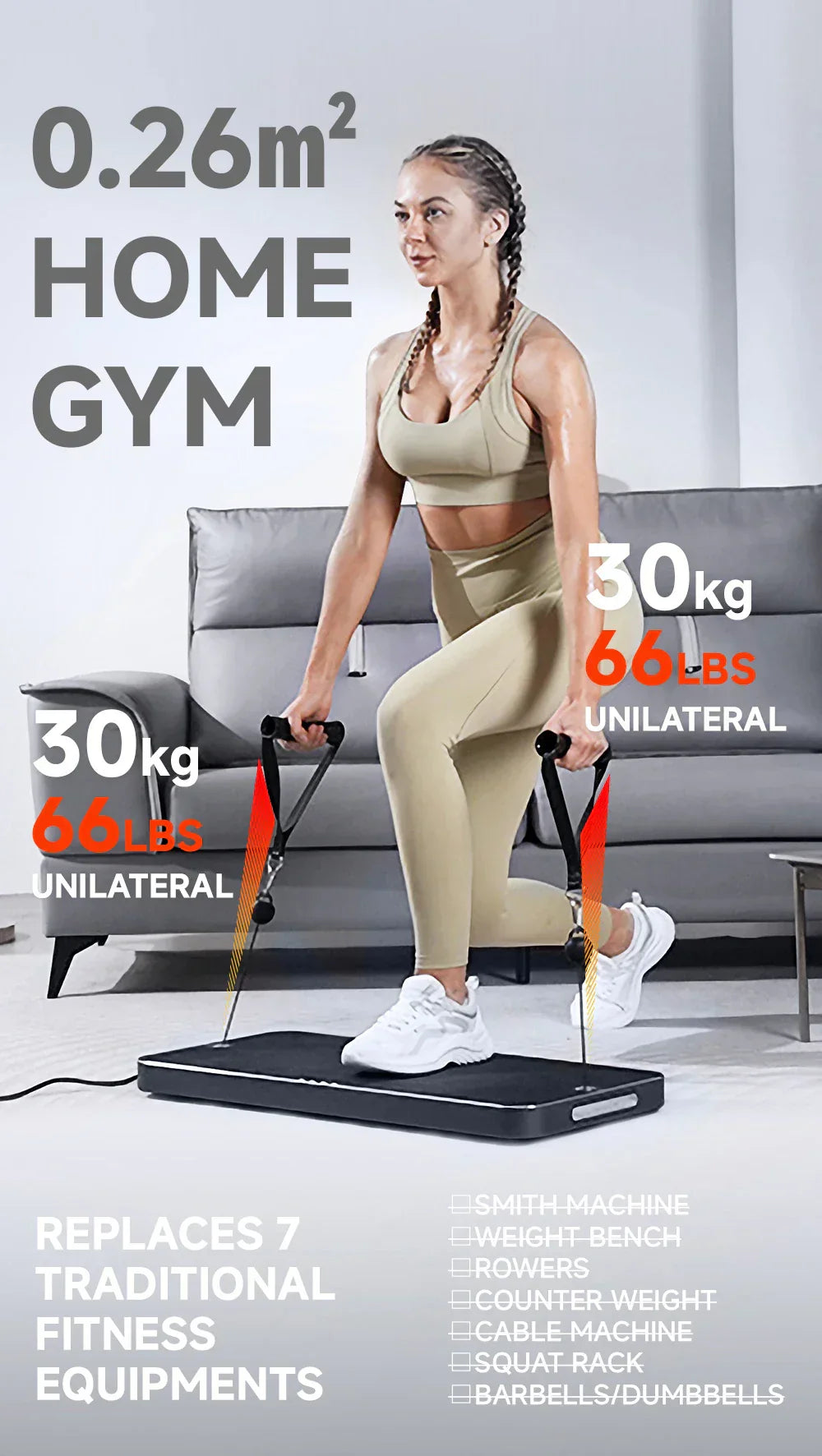 Salle de sport intelligente tout-en-un pour la maison