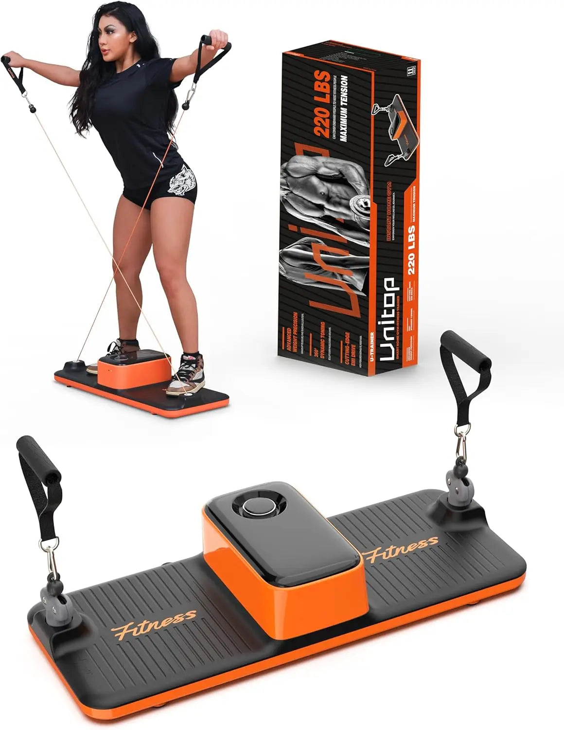 Máquina de cable para entrenamiento en el gimnasio