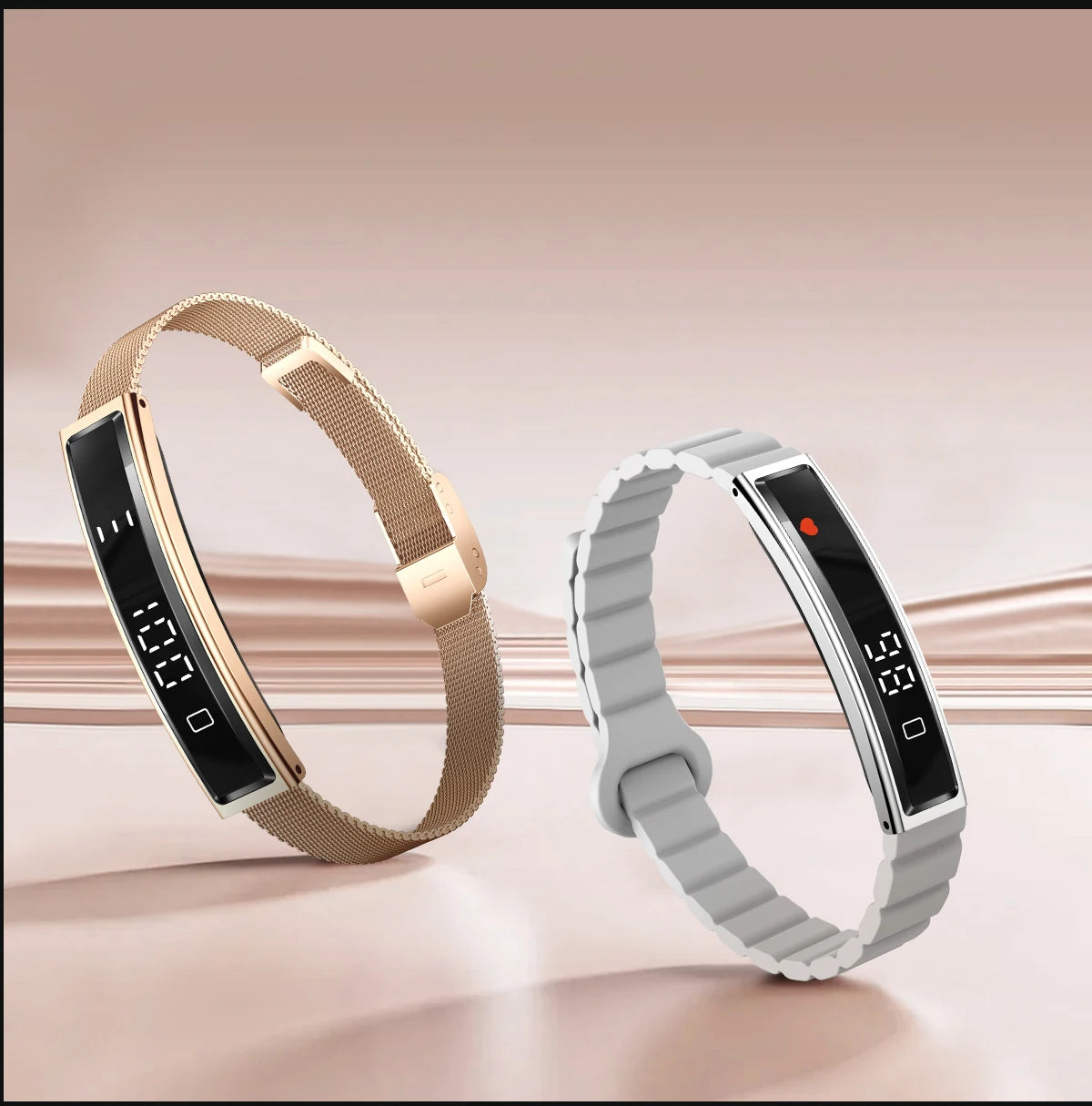 Ultra-Slim Smartwatch-Style Fitness Bracelet — HRV, SpO₂ & Sleep