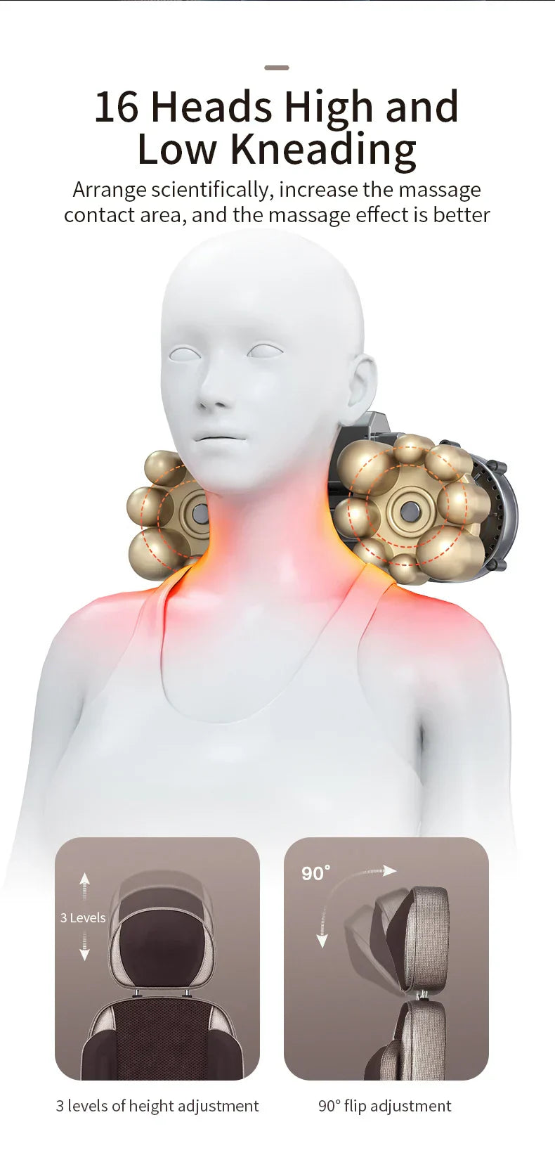 Fauteuil de massage électrique complet amélioré
