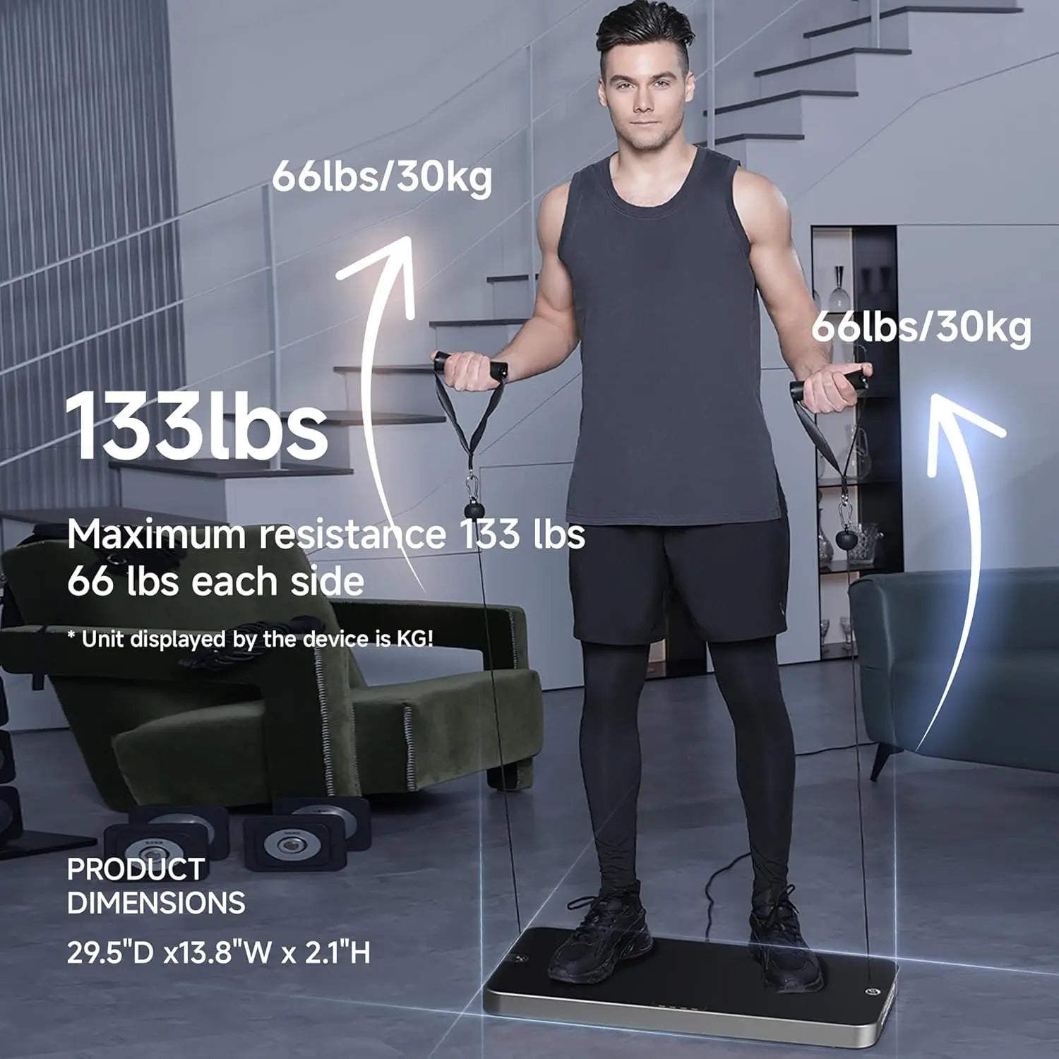 Salle de sport intelligente ultra-mince pour la maison