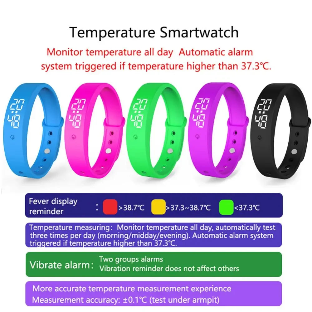 Smart Clock Bracelet With Vibration Alarm Reminder
