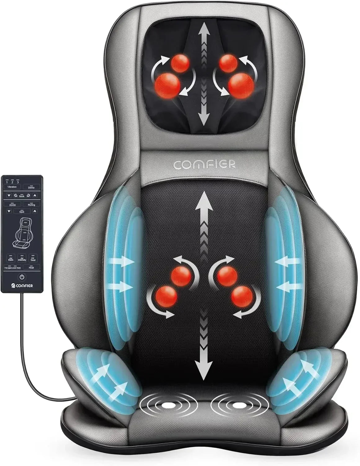 Masajeador de cuello y espalda Shiatsu con calor