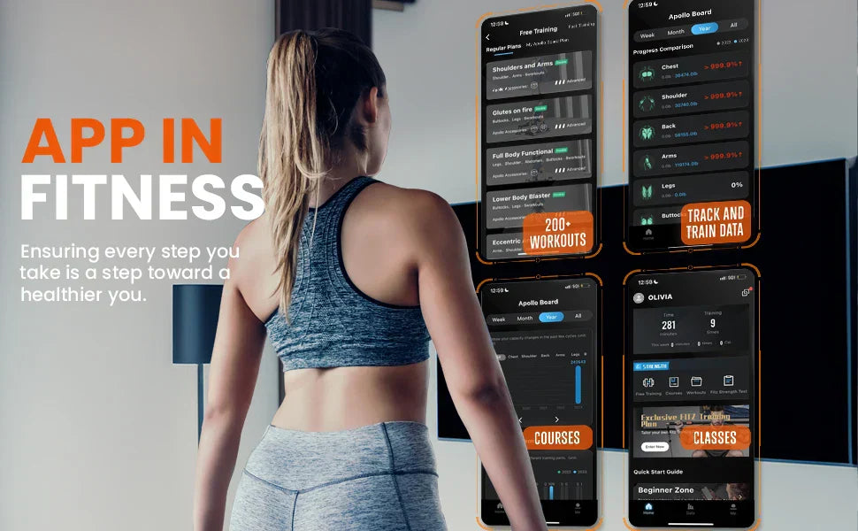 Apollo Board Mini: máquina de cable inteligente para gimnasio en casa con resistencia de 150 lb
