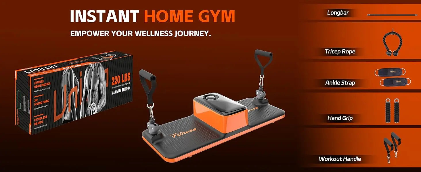 Máquina de cable para entrenamiento en el gimnasio