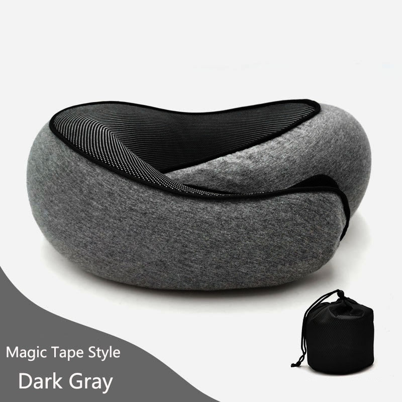 Almohada de viaje para el cuello de espuma viscoelástica TRVL+