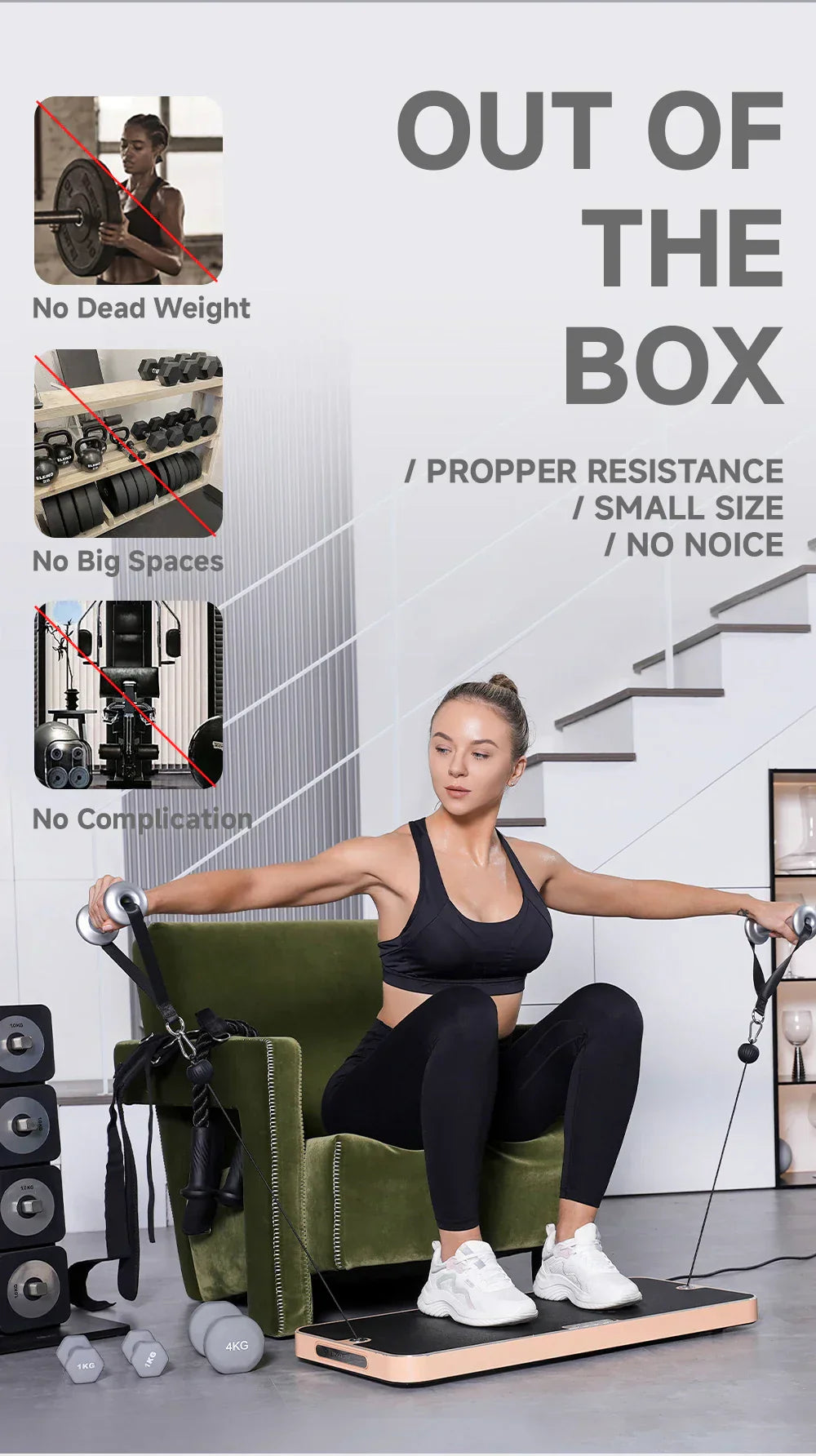 Salle de sport intelligente tout-en-un pour la maison