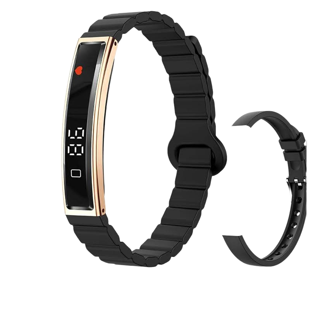Ultra-Slim Smartwatch-Style Fitness Bracelet — HRV, SpO₂ & Sleep