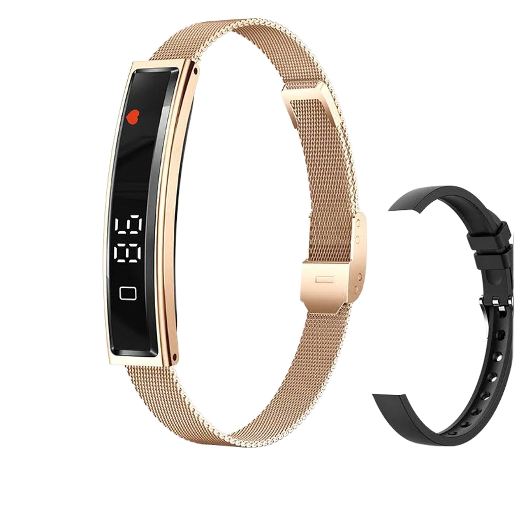 Ultra-Slim Smartwatch-Style Fitness Bracelet — HRV, SpO₂ & Sleep