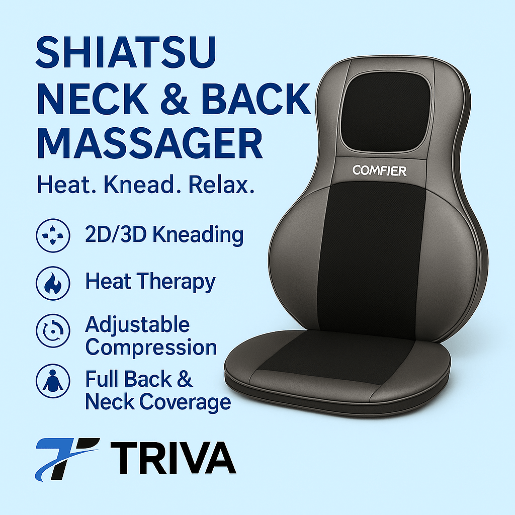 Masajeador de cuello y espalda Shiatsu con calor