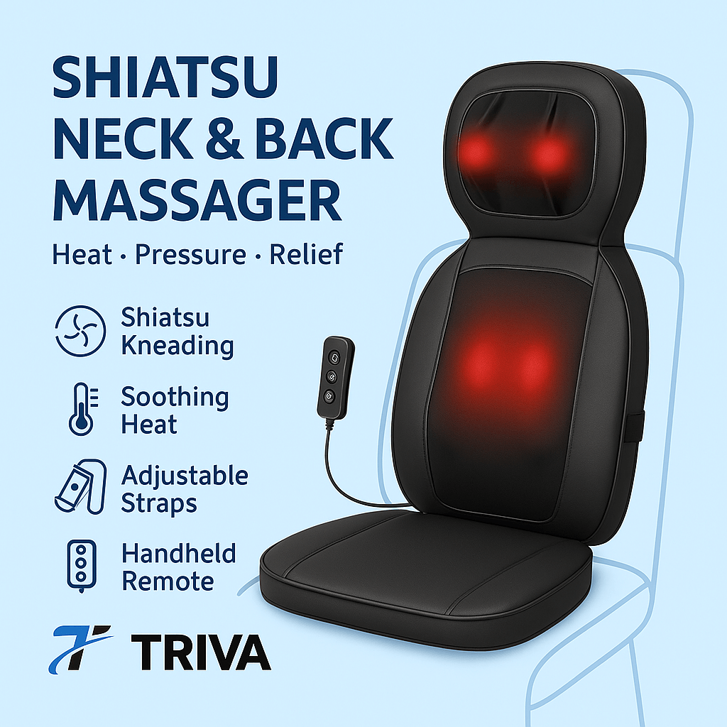 Masajeador de cuello y espalda Shiatsu con calor