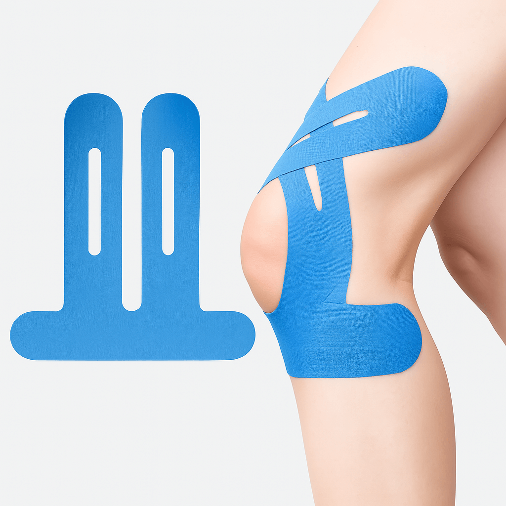 10 cintas kinesiológicas precortadas para rodillas