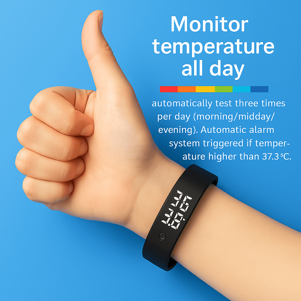 Smart Clock Bracelet With Vibration Alarm Reminder