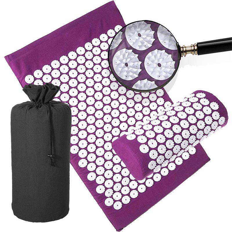Tapis de massage avec coussin d'acupression