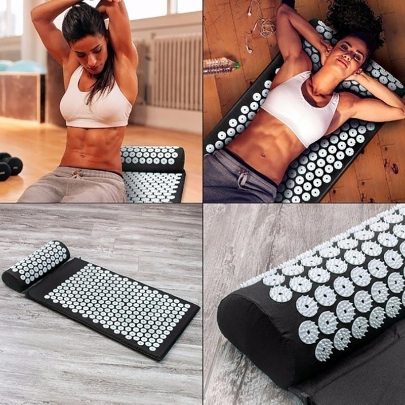 Tapis de massage avec coussin d'acupression