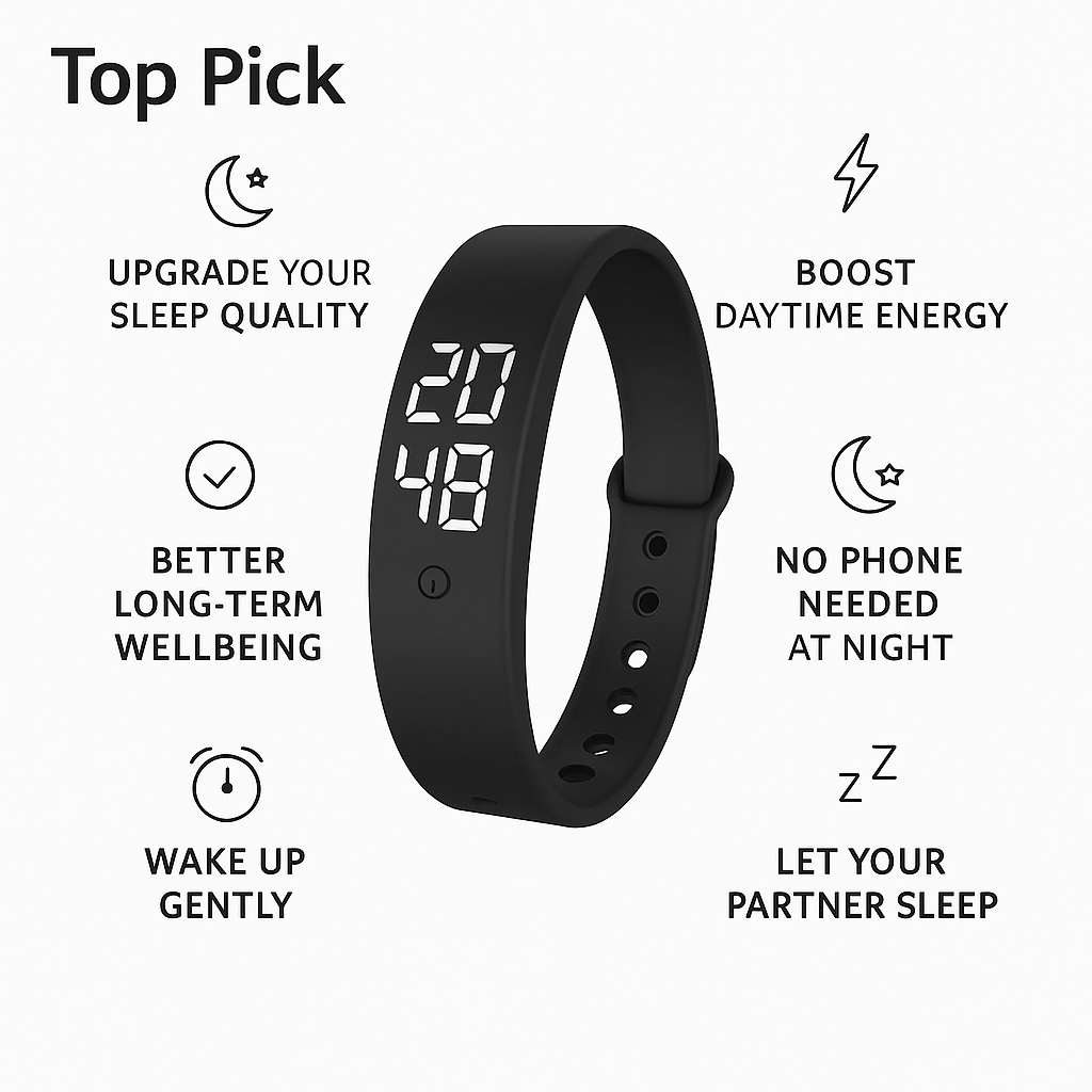 Smart Clock Bracelet With Vibration Alarm Reminder