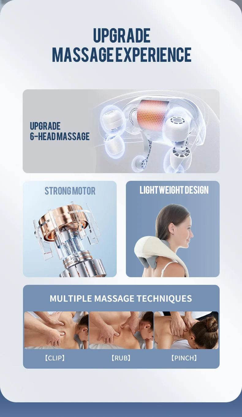 Neck, Shoulder & Back Kneading Massager (26W Brushless / 20W Brushed)