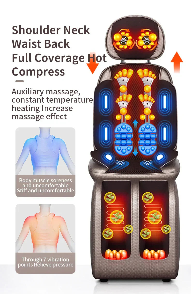 Silla de masaje eléctrica de cuerpo completo mejorada