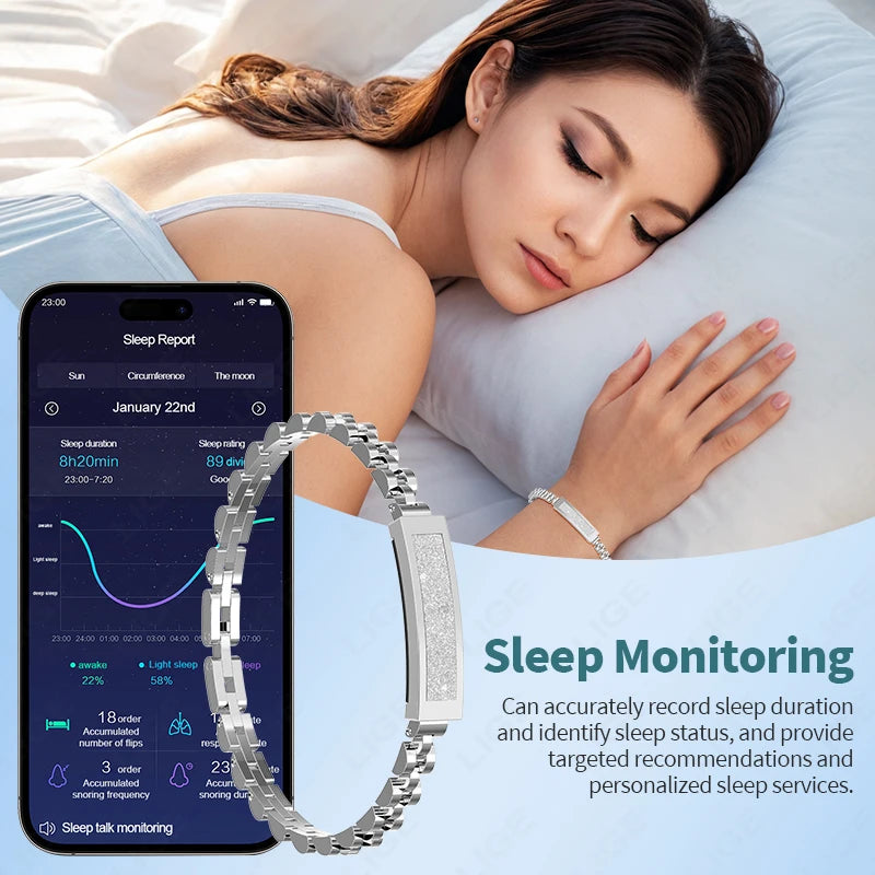 New: No Screen Smart Bracelet IP68 Waterproof Heart Rate Monitor Sports