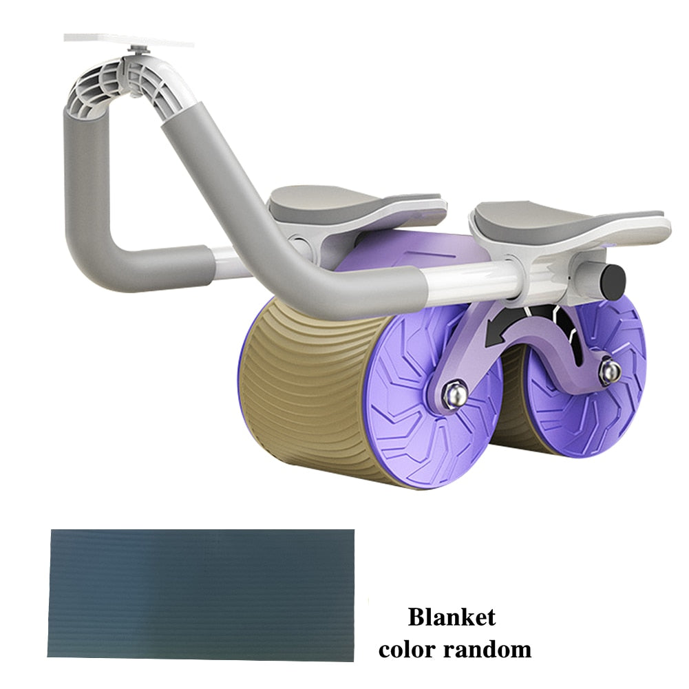 Rueda abdominal de rebote con soporte para codos 