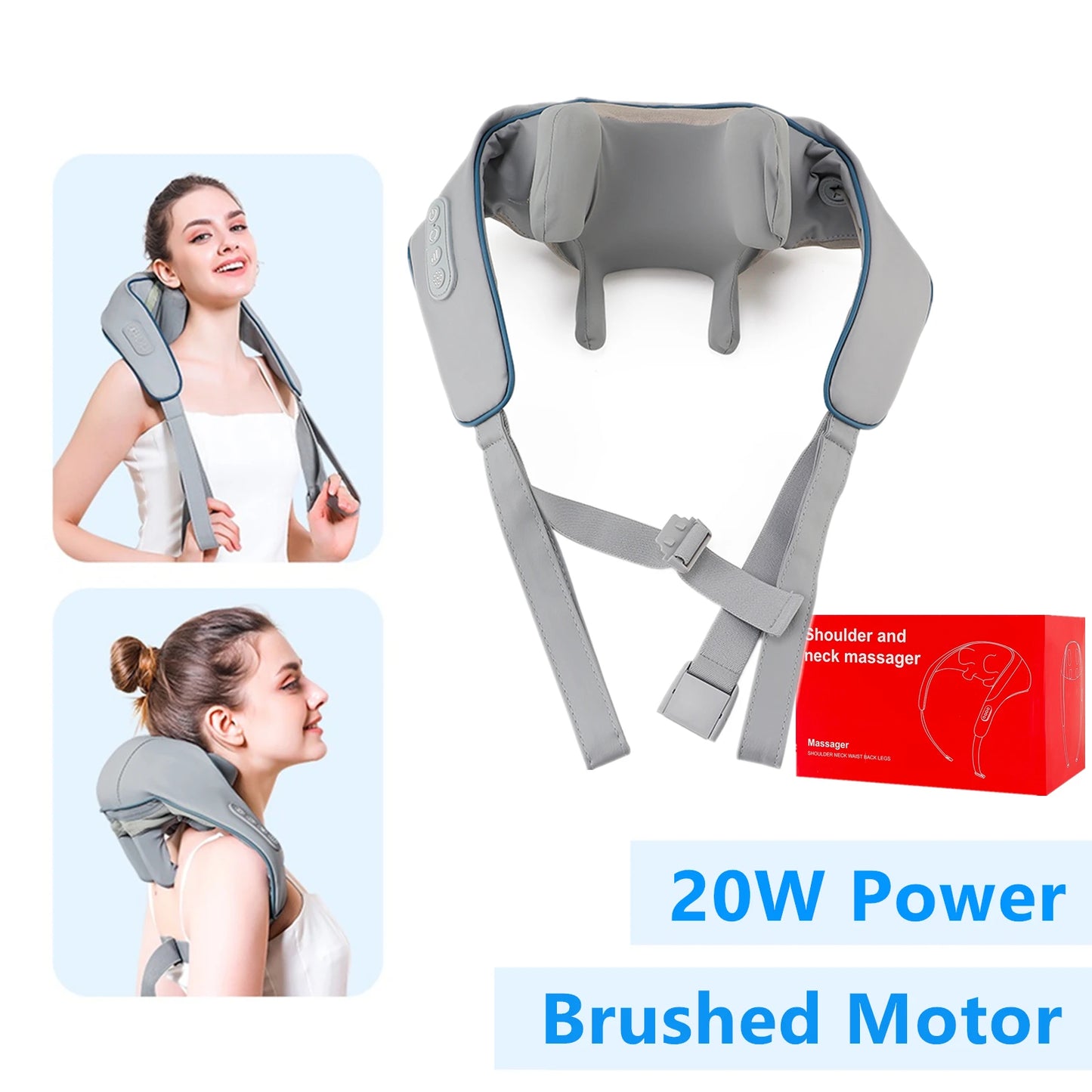 Neck, Shoulder & Back Kneading Massager (26W Brushless / 20W Brushed)
