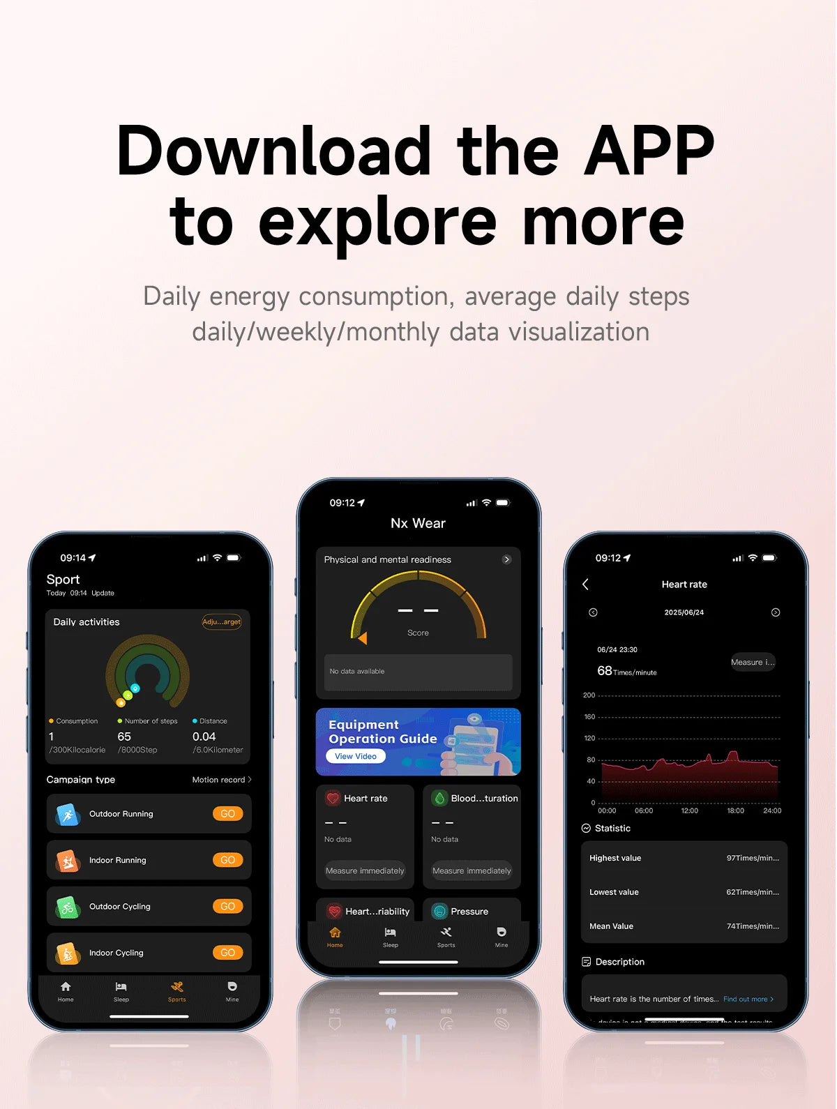 Ultra-Slim Smartwatch-Style Fitness Bracelet — HRV, SpO₂ & Sleep