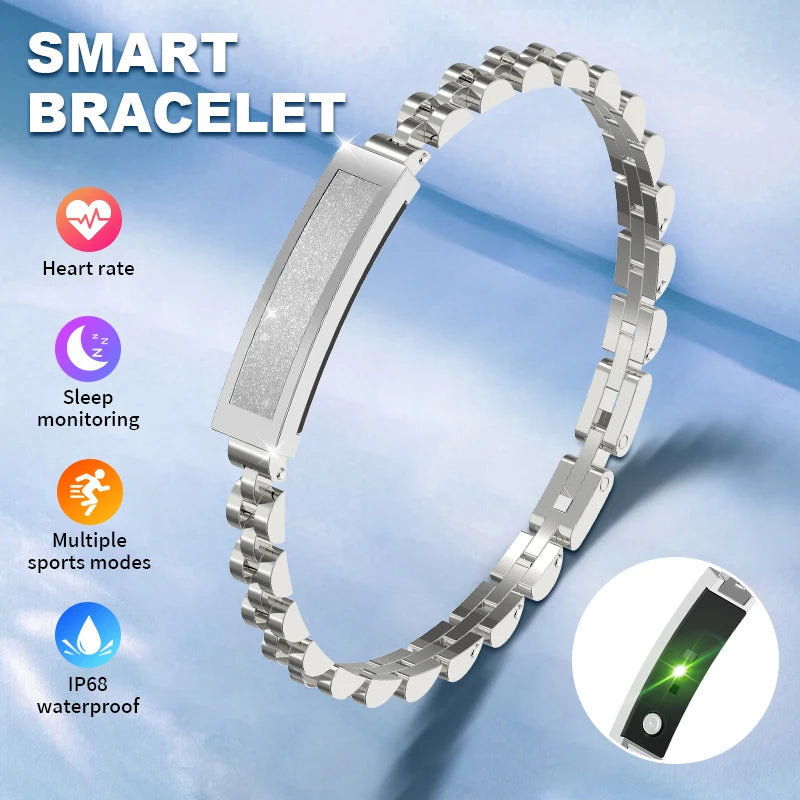 New: No Screen Smart Bracelet IP68 Waterproof Heart Rate Monitor Sports