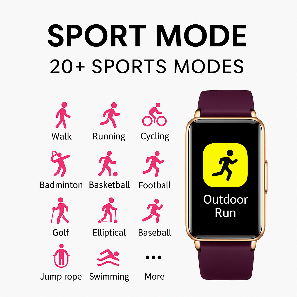 Slim 1.47″ Smart Watch – Call, Health & Fitness Tracker (Men & Women)