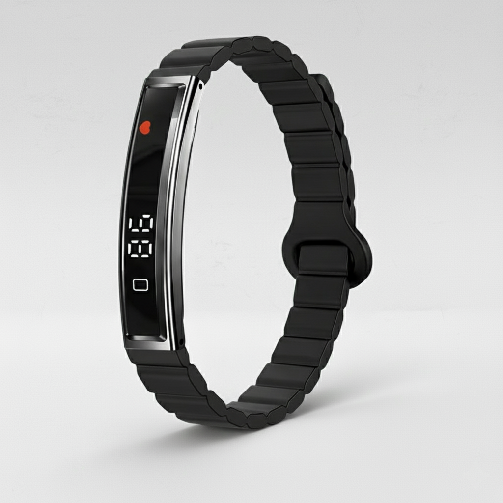 Ultra-Slim Smartwatch-Style Fitness Bracelet — HRV, SpO₂ & Sleep